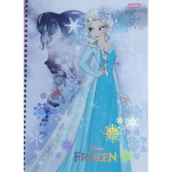 Imagem de Caderno Escolar Universitário Espiral Com 200 Folhas Frozen