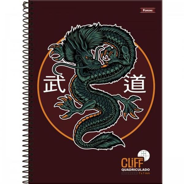 Imagem de Caderno Espiral 1/4 Capa Dura CLIFF Masculino 80FLS.