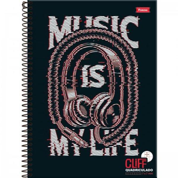 Imagem de Caderno Espiral 1/4 Capa Dura CLIFF Masculino 80FLS.