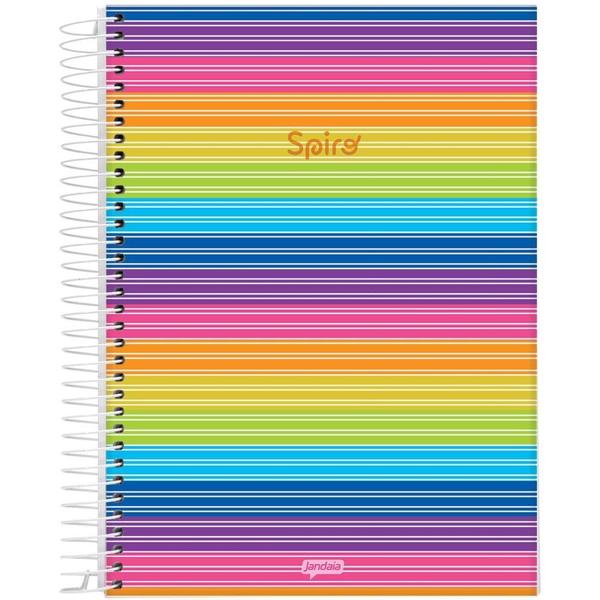 Imagem de Caderno Espiral 1/4 Capa Dura Spiro 80 Folhas Pacote com 05