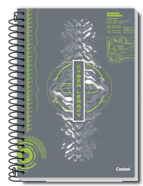 Imagem de Caderno Espiral 1/4 Cd My Col Masculino 80fls Credeal