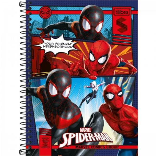 Imagem de Caderno espiral 1/4 spider man 80fls