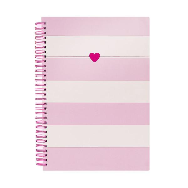 Imagem de Caderno Espiral 1 Matéria 80 Folhas Universitario 20x27,5cm Coração Heart Soul - BRW