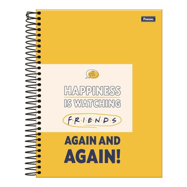 Imagem de Caderno espiral 160f 10 materias friends - foroni