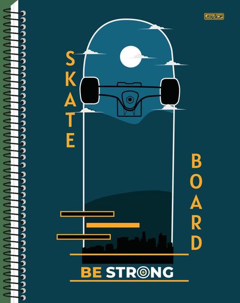 Imagem de Caderno Espiral Capa Dura 10 Matérias Be Strong 160 Folhas - São Domingos