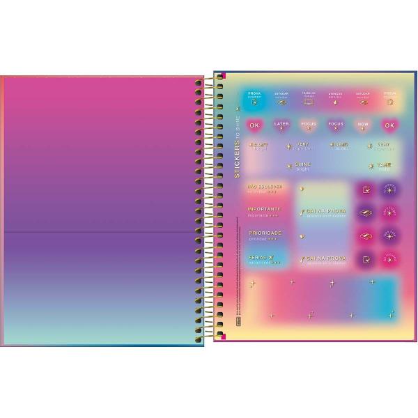 Imagem de Caderno Espiral Capa Dura Colegial 1 Matéria Great 80 Folhas - Degrade Rosa/Azul - Attract