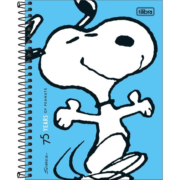 Imagem de Caderno Espiral Capa Dura Colegial 10 Matérias Snoopy 160 Tilibra