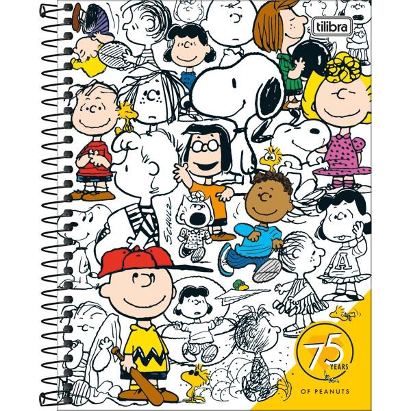 Imagem de Caderno Espiral Capa Dura Colegial 10 Matérias Snoopy 160 Tilibra