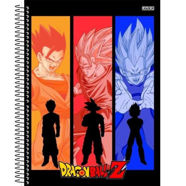 Imagem de Caderno Espiral Capa Dura Dragon Ball Z 80 Folhas São Domingos