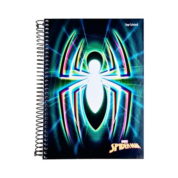 Imagem de Caderno Espiral Capa Dura Homem Aranha Spiderman 10 Matérias 160folhas 4 Opçoes De Capa Folhas Padrão