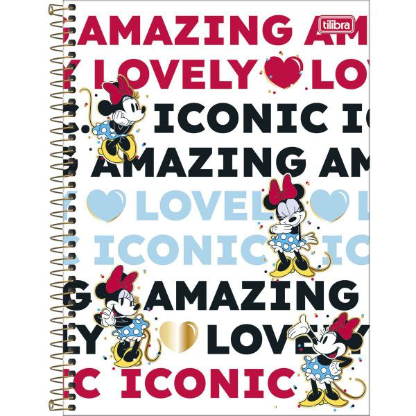 Imagem de Caderno Espiral Capa Dura Minnie Core 80 Folhas Tilibra