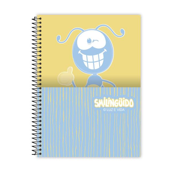 Imagem de Caderno Espiral Capa Dura Smilingüido 1 Matéria 80F Escolar