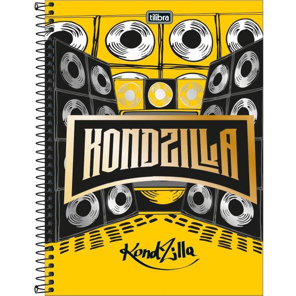 Imagem de Caderno Espiral Capa Dura Universitário 10 Matérias Kondzilla 160 Folhas Sortido Tilibra