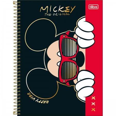 Imagem de Caderno Espiral Capa Dura Universitário 10 Matérias Mickey 160 Folhas