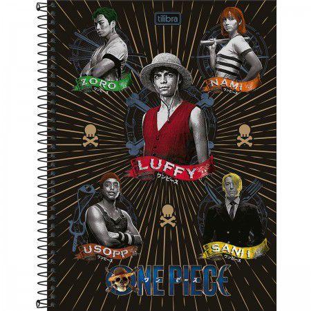 Imagem de Caderno Espiral Capa Dura UNIVERSITARIO ONE PIECE 1 Matéria 80 Folhas - Tilibra