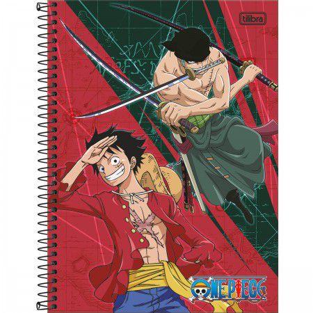 Imagem de Caderno Espiral Capa Dura UNIVERSITARIO ONE PIECE 1 Matéria 80 Folhas - Tilibra