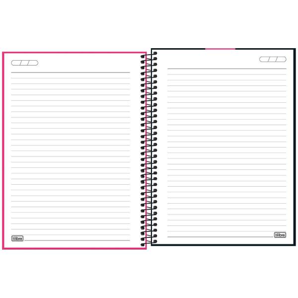 Imagem de Caderno Espiral Capa Plástica Universitário 10 Matérias Neon Pink 160 Folhas Tilibra