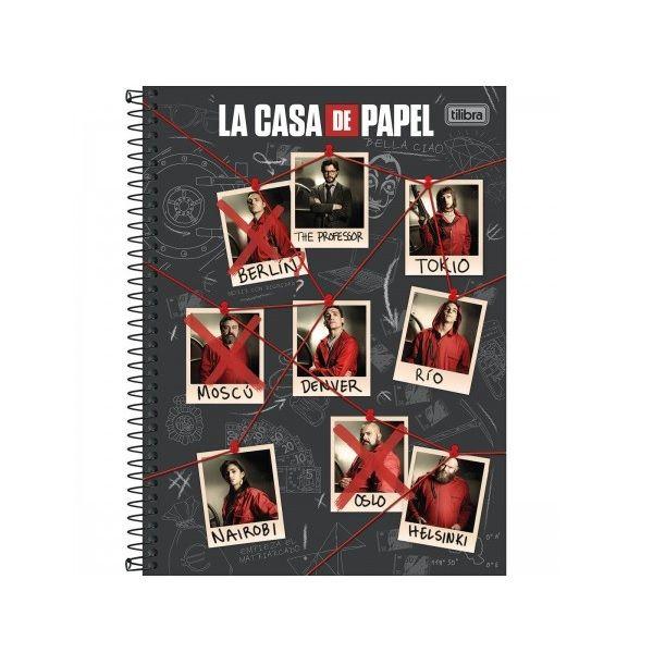 Imagem de Caderno Espiral CD Univ La Casa de Papel 80 Fls Tilibra PM