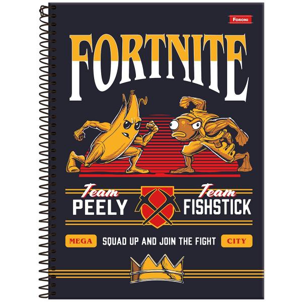 Imagem de Caderno Espiral Fortnite 96fls 2022 - Foroni