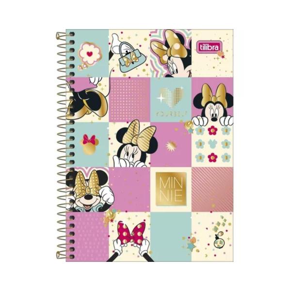 Imagem de Caderno Espiral Pequeno 1/4 Capa Dura Minnie 80 Fls Tilibra