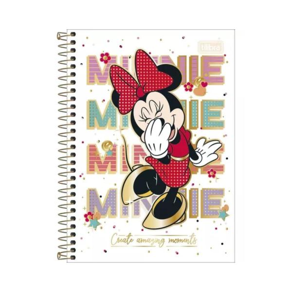 Imagem de Caderno Espiral Pequeno 1/4 Capa Dura Minnie 80 Fls Tilibra