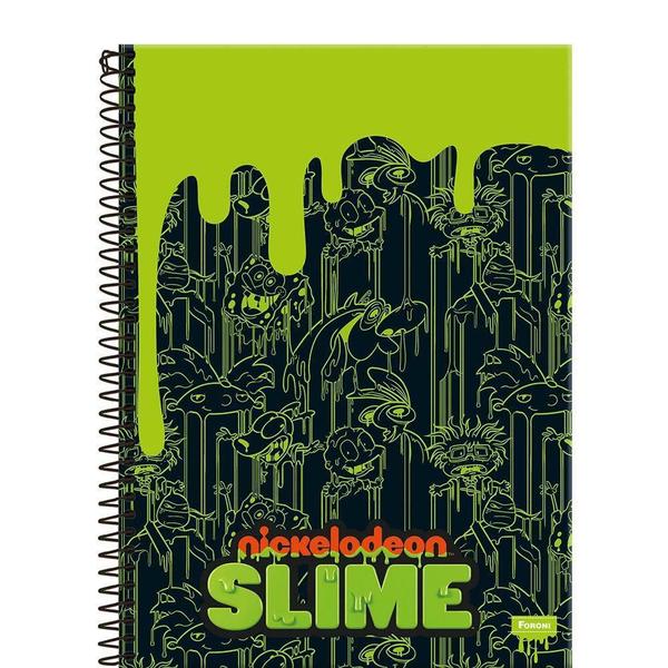 Imagem de Caderno Espiral Slime Nickelodeon 96 Folhas Slime - Foroni