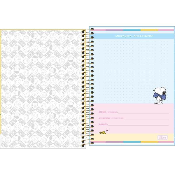 Caderno Espiral Snoopy Inspire Capa Dura 1 Matéria 80 Folhas - Tilibra Imagem de Caderno Espiral Snoopy Inspire Capa Dura 1 Matéria 80 Folhas