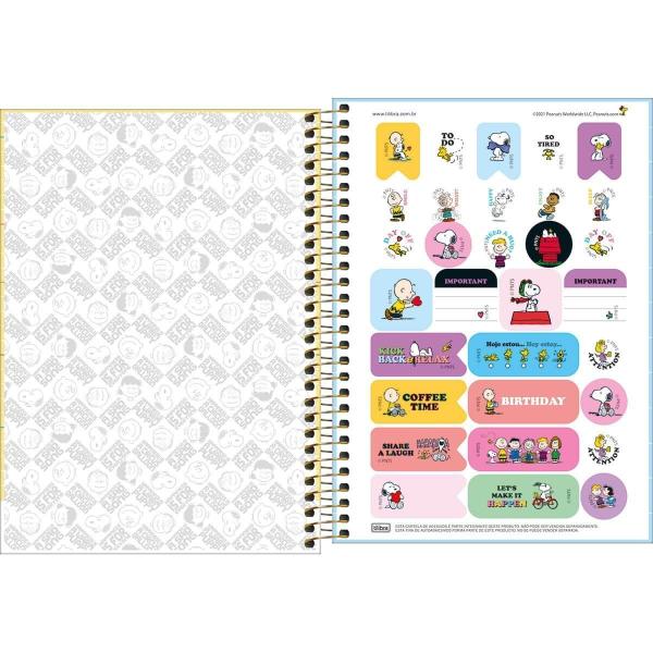 Caderno Espiral Snoopy Inspire Capa Dura 1 Matéria 80 Folhas - Tilibra Imagem de Caderno Espiral Snoopy Inspire Capa Dura 1 Matéria 80 Folhas