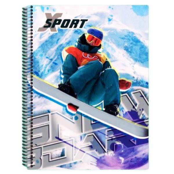 Imagem de Caderno Espiral Sport 400 Folhas Com Arame Capa Dura 20 Mat