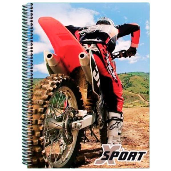 Imagem de Caderno Espiral Sport 400 Folhas Com Arame Capa Dura 20 Mat