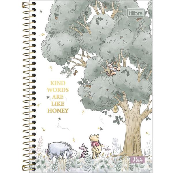 Imagem de Caderno Espiral Tilibra Pooh 1/4 80 Folhas 292281