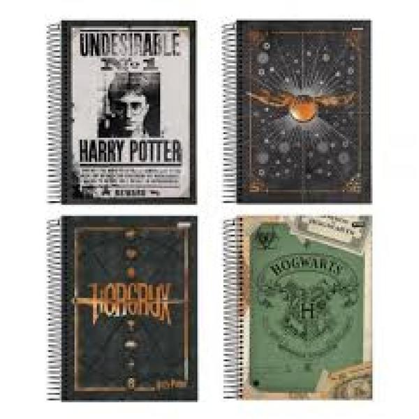 Imagem de Caderno espiral univ cd 10x1 200fls  harry potter fsc   jandaia   63600 24