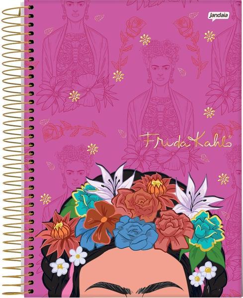 Imagem de Caderno Espiral Universitario 10 Matérias Frida Kahlo