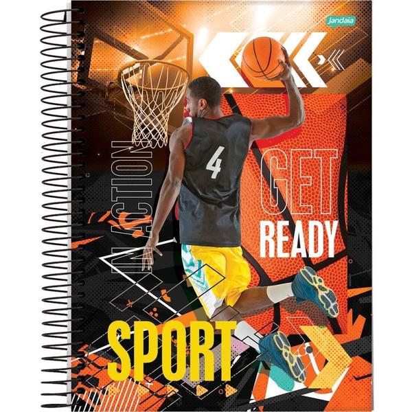 Imagem de Caderno Espiral Universitário 10X1 Capa Dura SPORT 160 Folhas - Pacote com 4