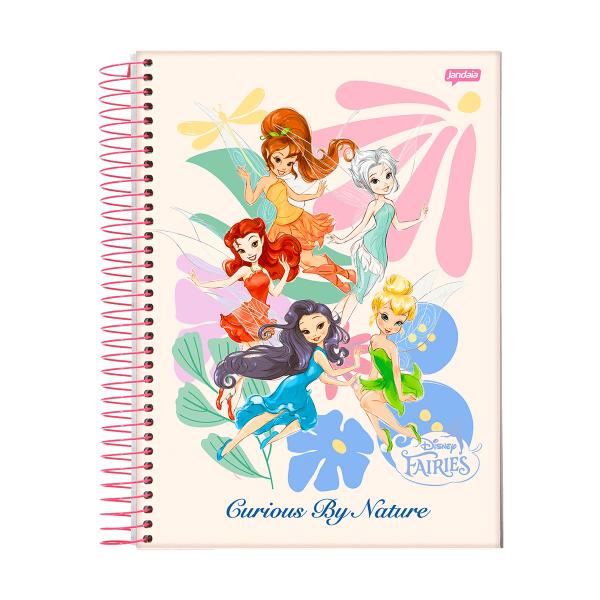 Imagem de Caderno Espiral Universitário 1M 80 Folhas Fadas Disney