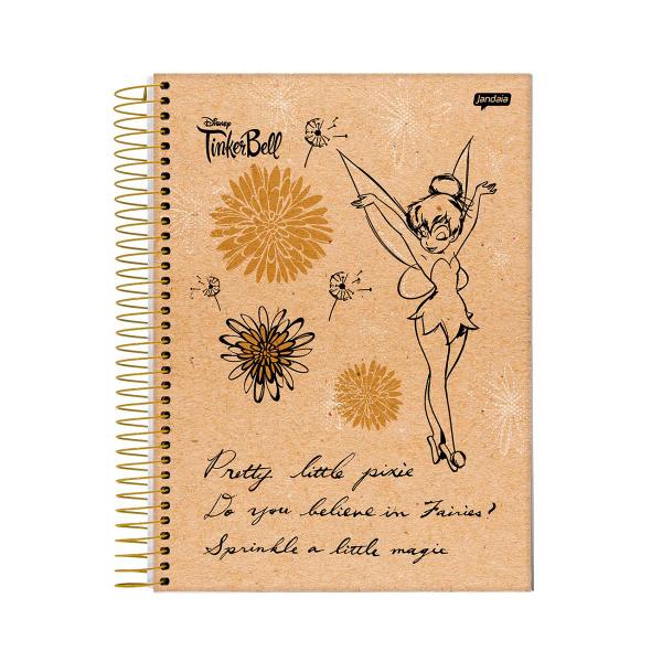 Imagem de Caderno Espiral Universitário 1M 80 Folhas Tinker Bell Kraft