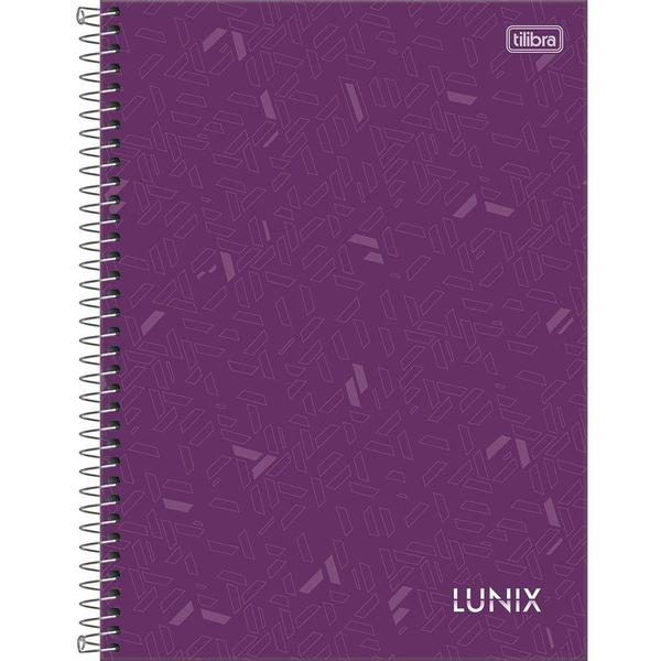 Imagem de Caderno espiral universitario capa dura 16m tilibra lunix 2x256fls