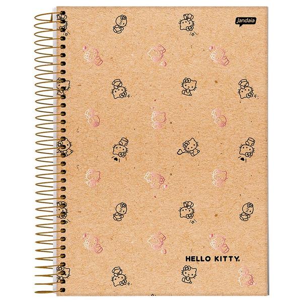 Imagem de Caderno espiral universitário Hello Kitty kraft Jandaia 160 folhas