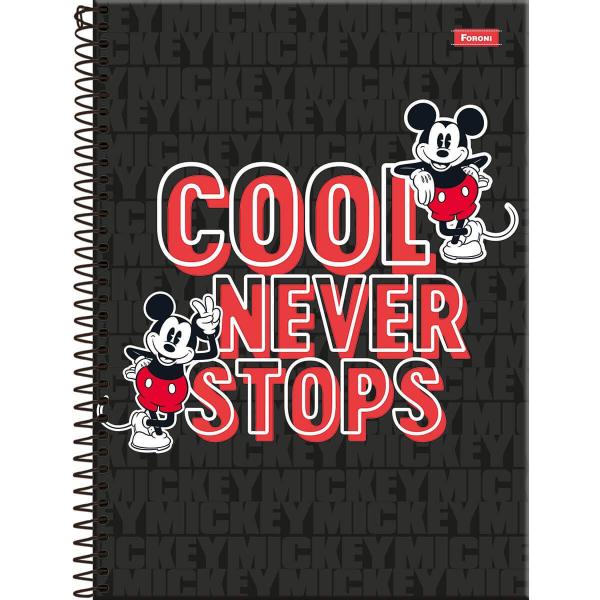 Imagem de Caderno Espiral Universitário Mickey Vintage 80 Folhas Foroni