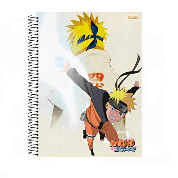 Imagem de Caderno Espiral Universitário Sd 10 Matéria 160 folhas Naruto