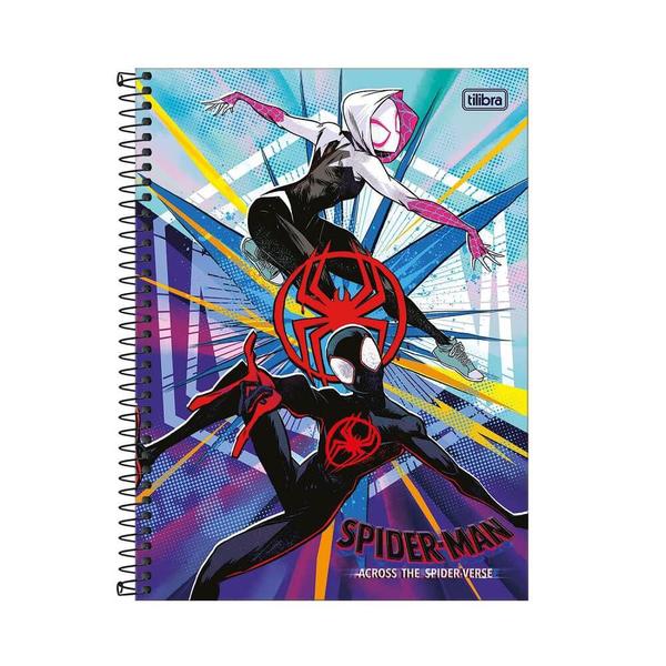 Imagem de Caderno Espiral Universitário Spider Verse 80F Tilibra 01un