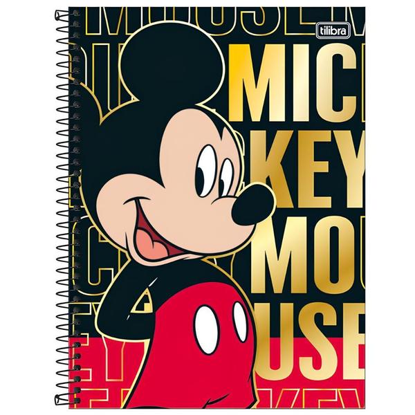 Imagem de Caderno Espiral Universitário Tilibra 10 Matérias 160 Folhas Mickey Sortido