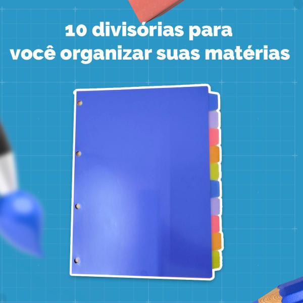 Imagem de Caderno Fichário Argolado Universitário C/ Zíper Stitch LUXO