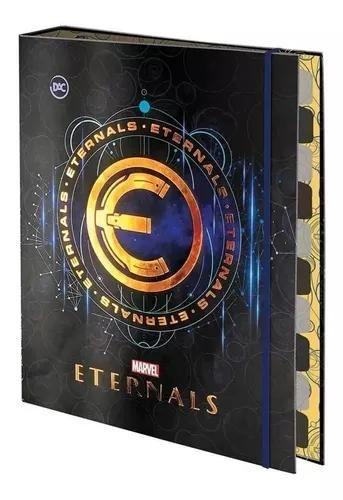 Imagem de Caderno Fichário Argolado Universitário Eternals Marvel Dac