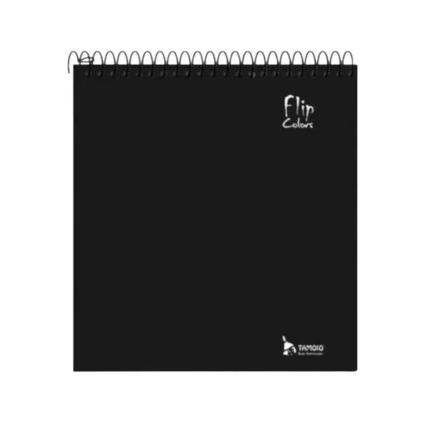 Imagem de CADERNO FLIP PARA CANHOTO 10M 160F PRETO CD - 234mmX204mm