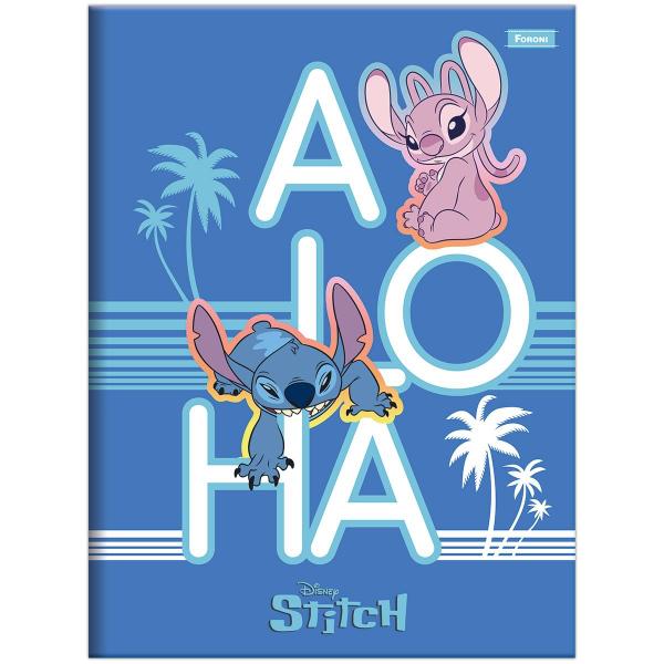 Imagem de Caderno Foroni universitário Stitch brochura 80 folhas