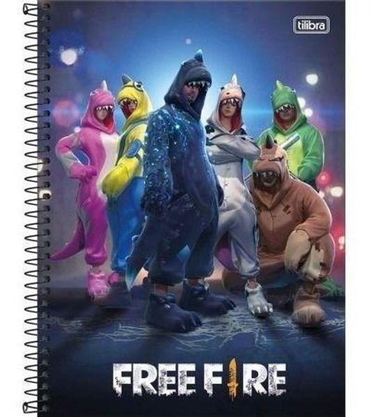 Caderno Free Fire Espiral 80fls Tilibra 2021 - Sortido Imagem de Caderno Free Fire Espiral 80fls Tilibra 2021 - Sortido