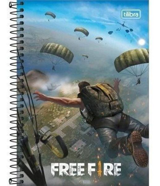 Caderno Free Fire Espiral 80fls Tilibra 2021 - Sortido Imagem de Caderno Free Fire Espiral 80fls Tilibra 2021 - Sortido
