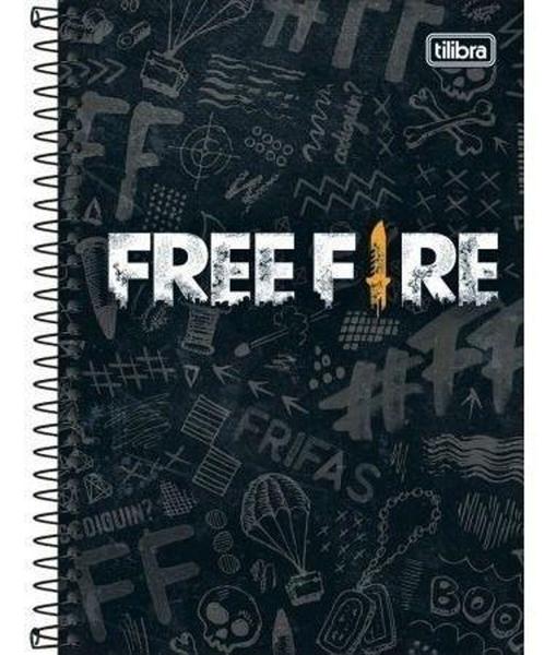 Caderno Free Fire Espiral 80fls Tilibra 2021 - Sortido Imagem de Caderno Free Fire Espiral 80fls Tilibra 2021 - Sortido