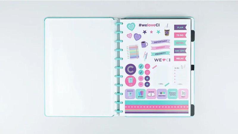 Imagem de Caderno Grande - Caderno Inteligente -  All Aquamarine